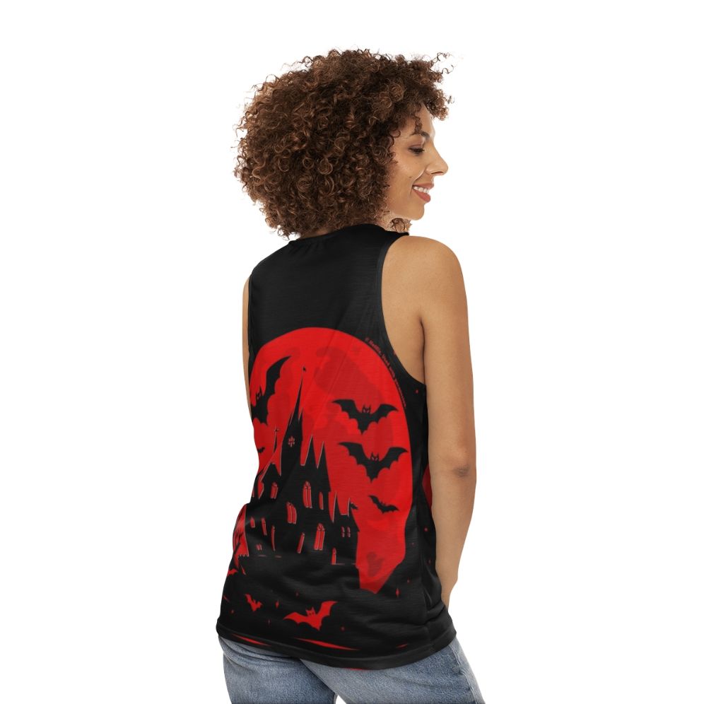 Minimalist Castlevania Netflix Series Unisex Tank Top - women back