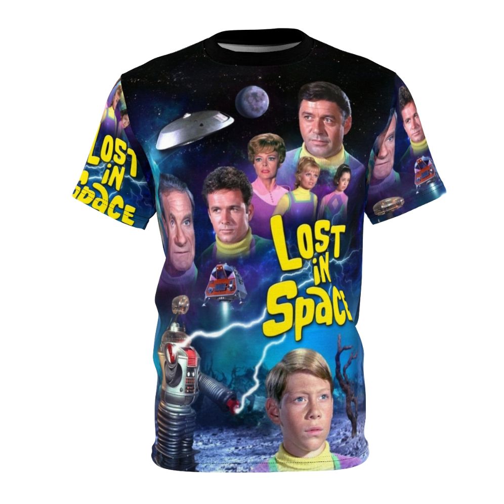 Stylish t-shirt featuring a design inspired by the sci-fi classic "Lost in Space"