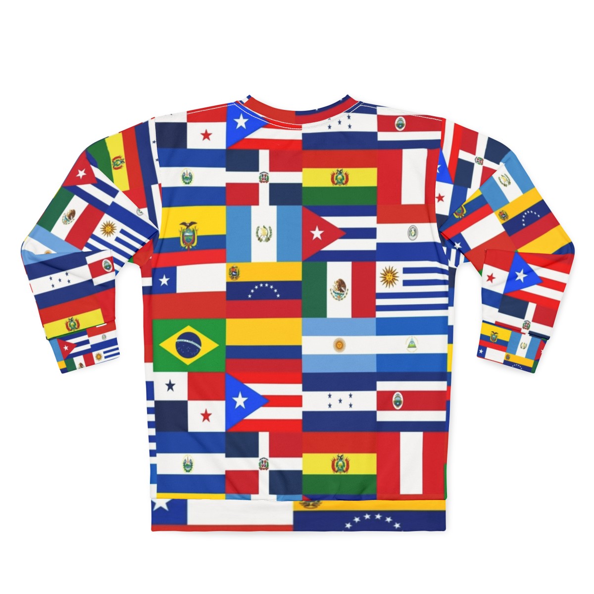 Latin America Flags Sweatshirt - Back