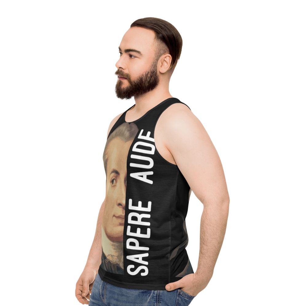 Sapere Aude Unisex Tank Top - men side