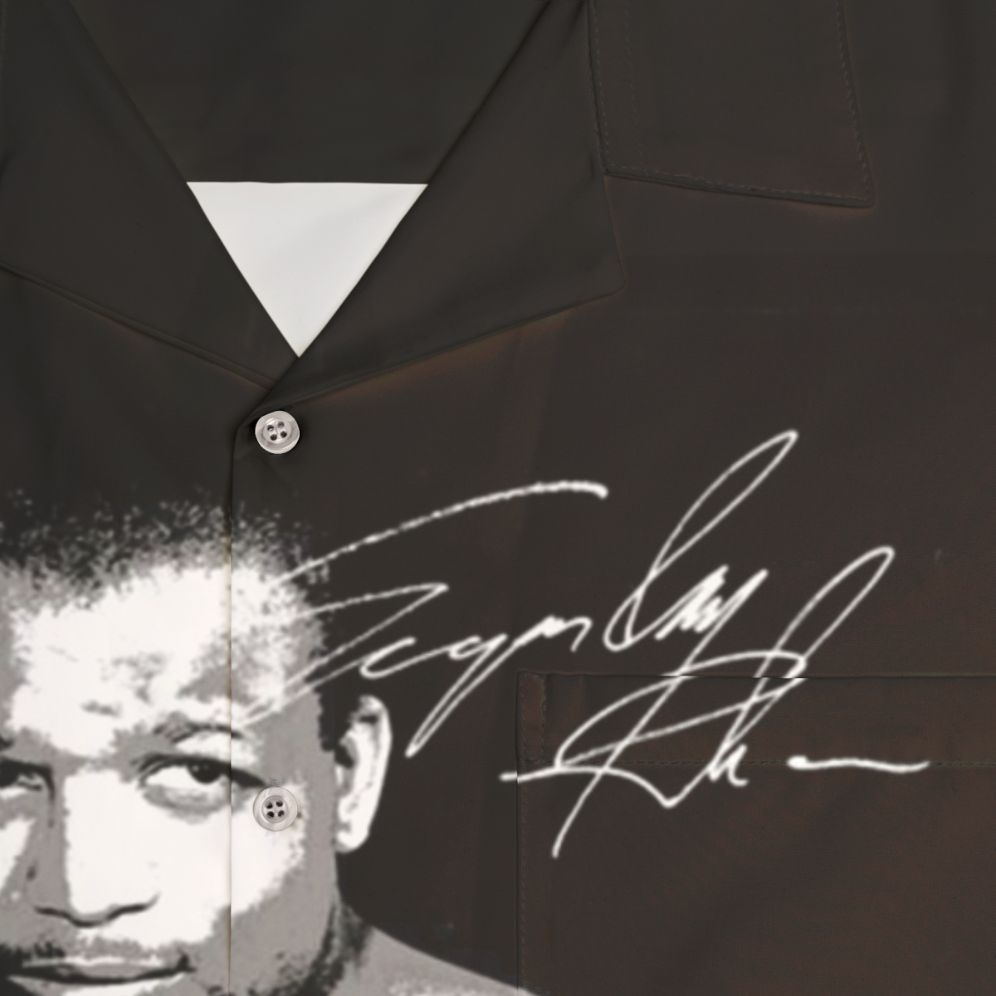 Sugar Ray Robinson Hawaiian Shirt - Detail