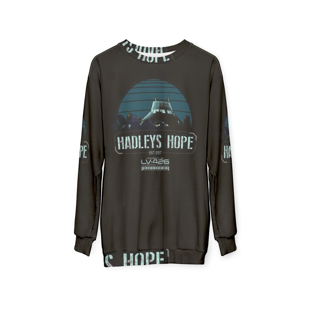 Aliens Lv426 Hadley's Hope Face Hugger Sweatshirt - hanging