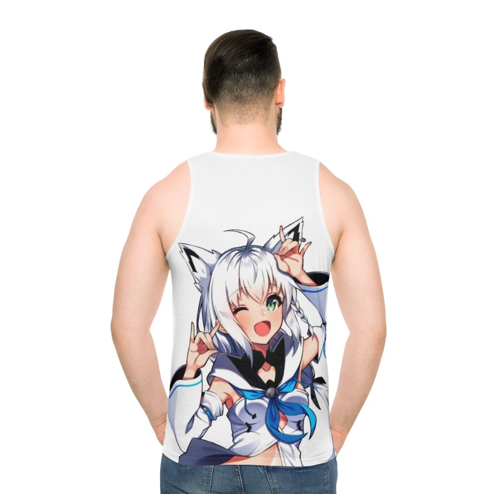 Shirakami Fubuki Anime Tank Top - men back