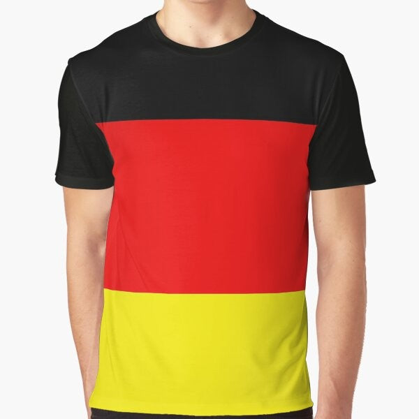 Germany flag graphic t-shirt for travelers and sports enthusiasts