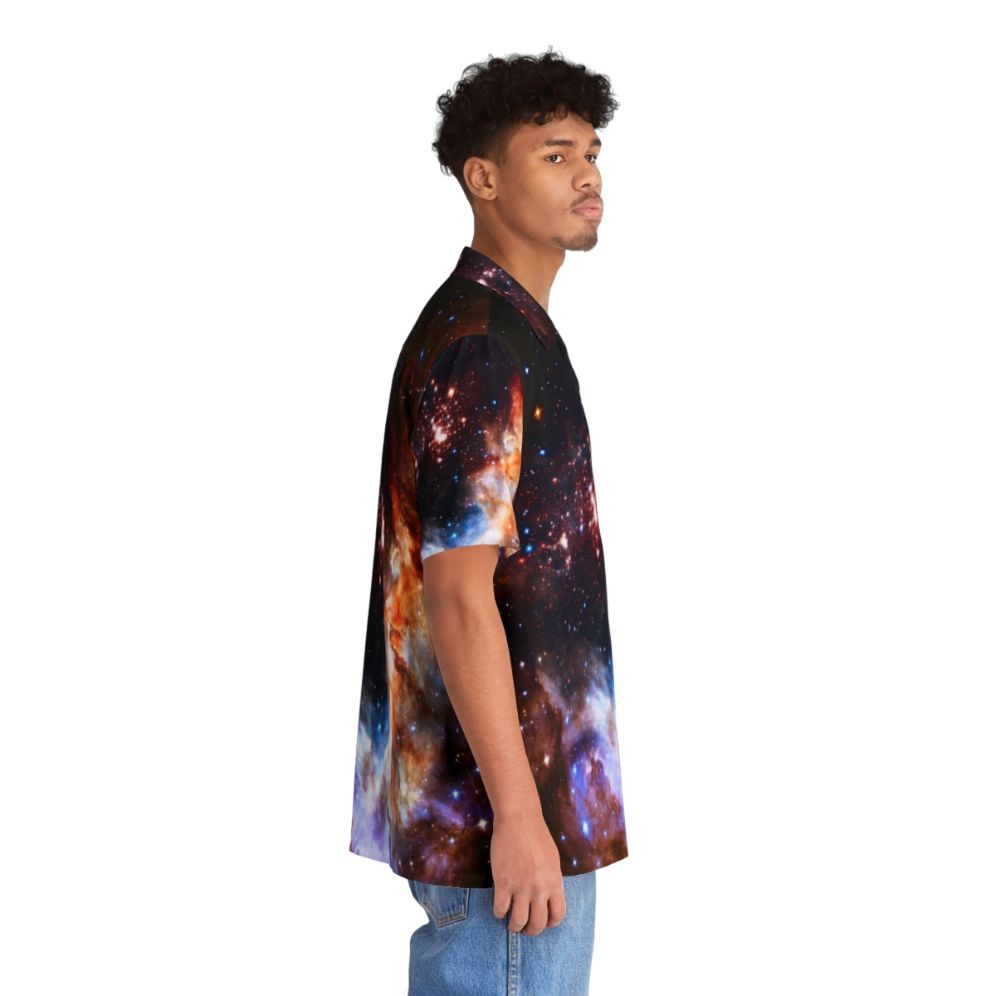 Westerlund 2 Hawaiian shirt featuring a cosmic galaxy design - People Pight