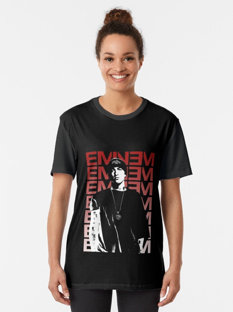 Eminem Rap Graphic T-Shirt featuring the iconic rapper and hip hop artist - Women