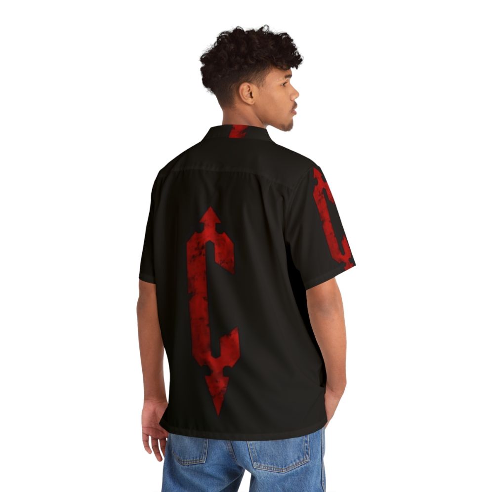 Castlevania Trefoil Symbol Hawaiian Shirt for Retro Gamers - People Back