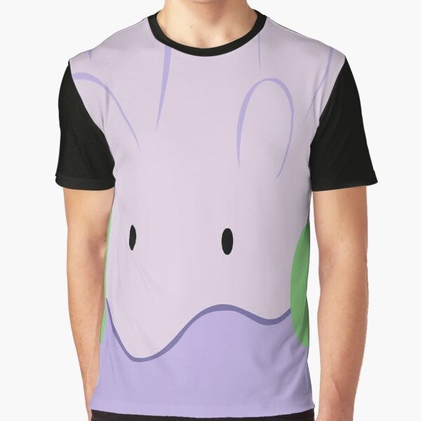 Goomy, the Pokemon character, featured on a graphic t-shirt design