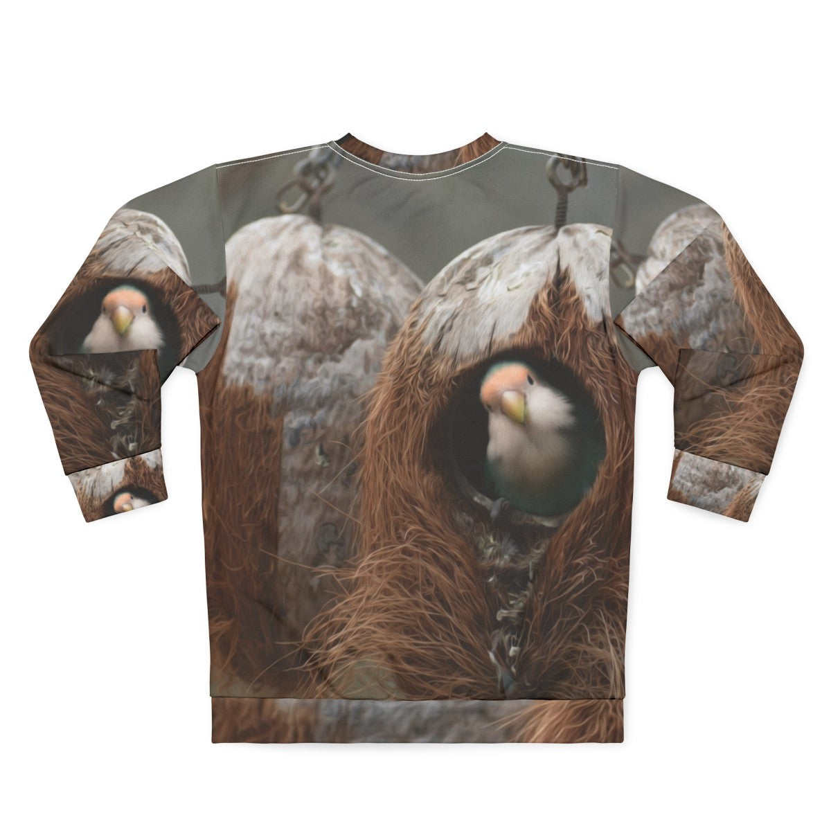 Birds and animals nest sweatshirt - Back