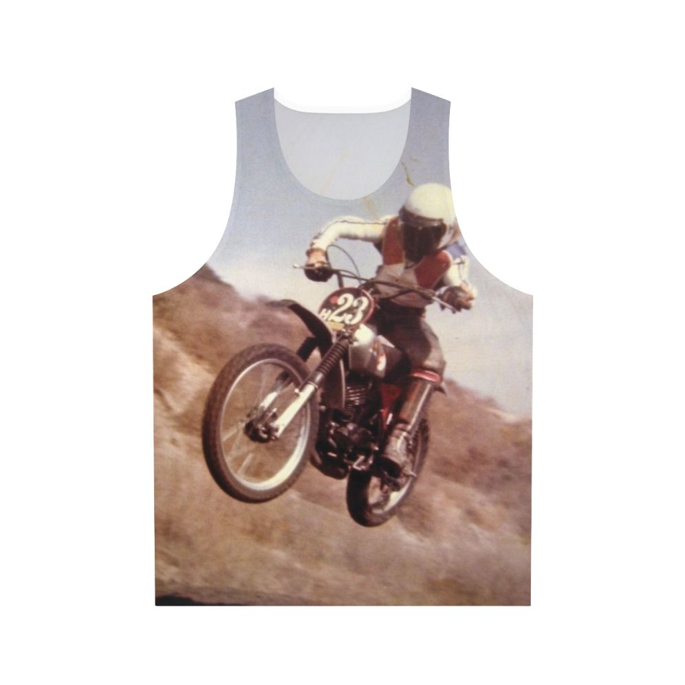 Vintage Motorcycle Motocross Unisex Tank Top