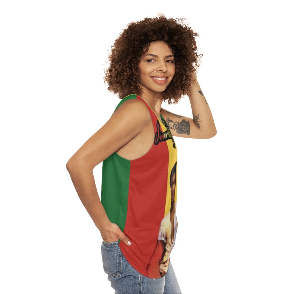 Jimmy Cliff Unisex Reggae Tank Top - women side