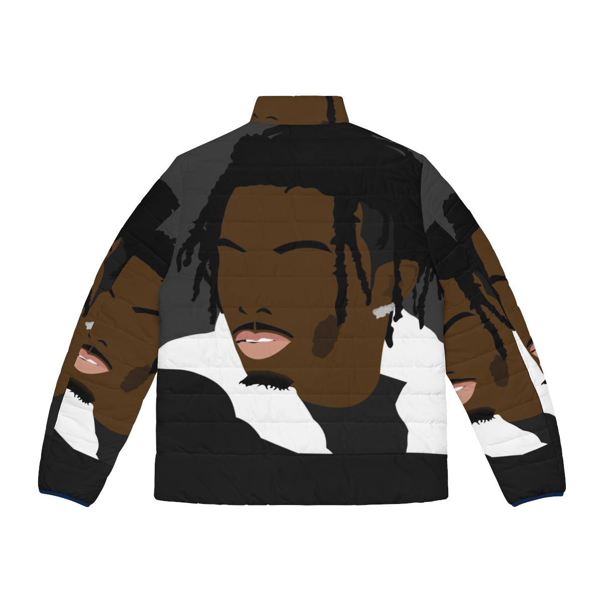 Playboi Carti Puffer Jacket featuring the artist's signature style - Back