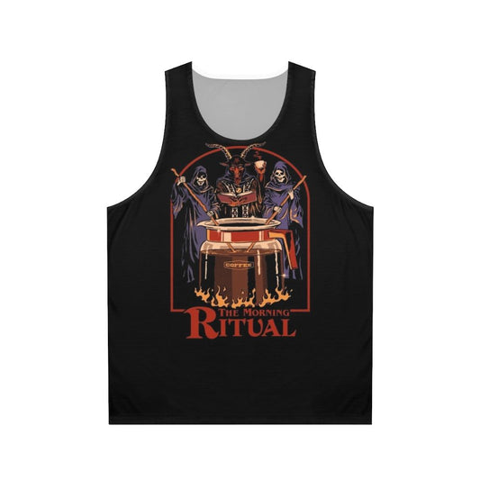 Retro Caffeine Ritual Unisex Tank Top