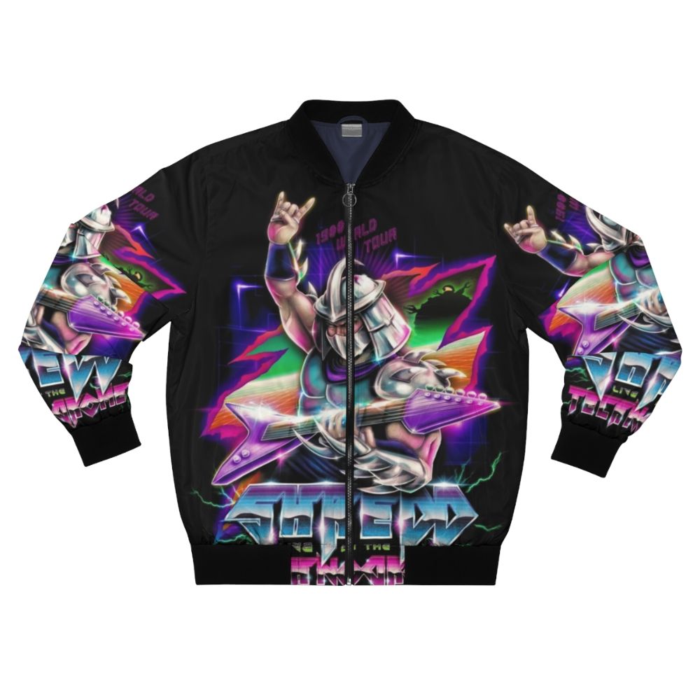 Retro "Shredder" bomber jacket with Teenage Mutant Ninja Turtles-inspired design