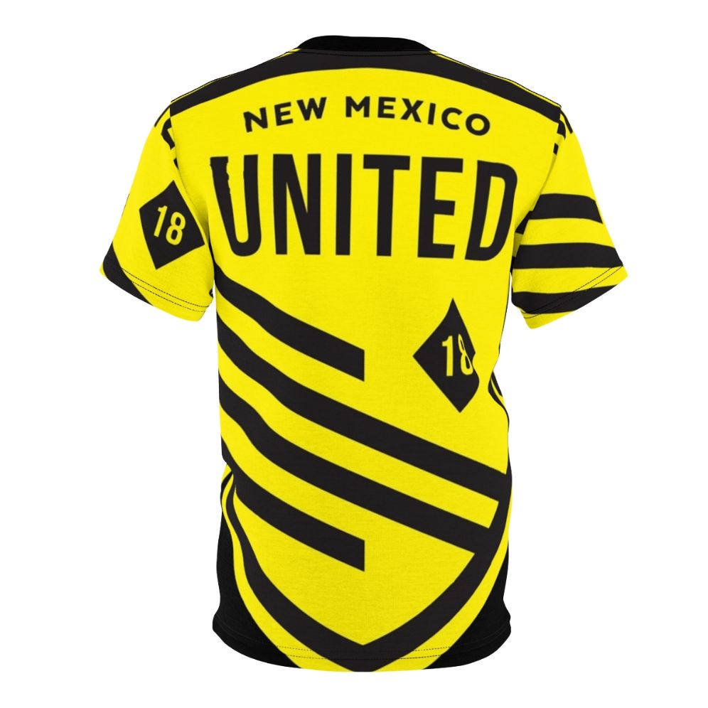 New Mexico United-inspired t-shirt with an all-over print graphic design - Back