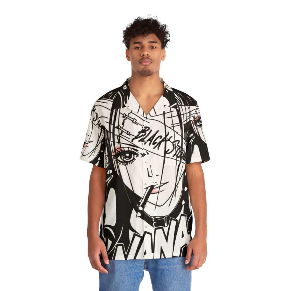 Nana Hawaiian Shirt with Anime and Punk Rock Inspired Design - People Front