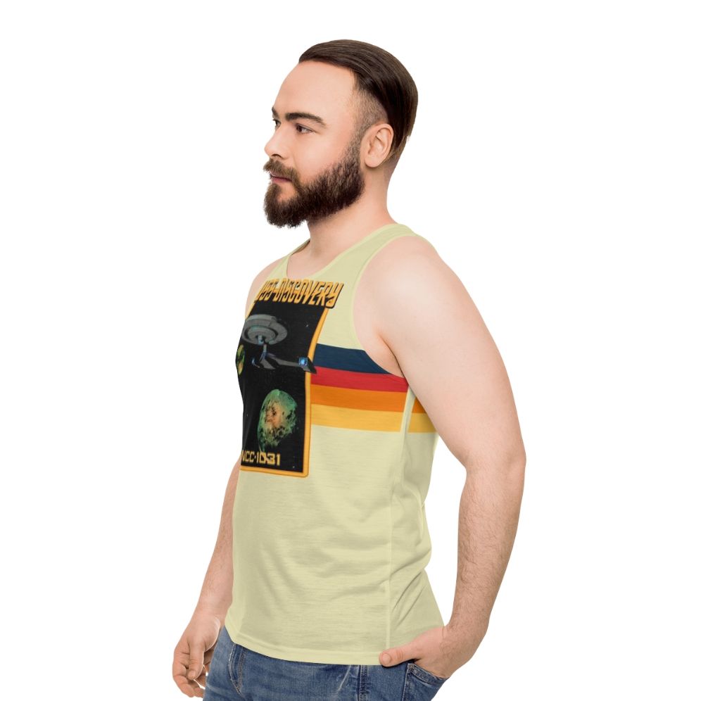 USS Discovery NCC-1031 Star Trek Unisex Tank Top - men side