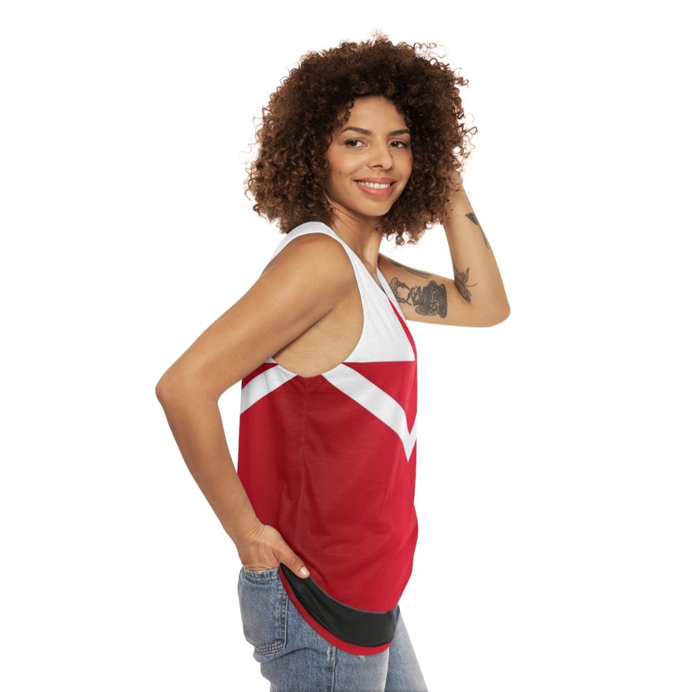 Time Force Red Unisex Tank Top - women side