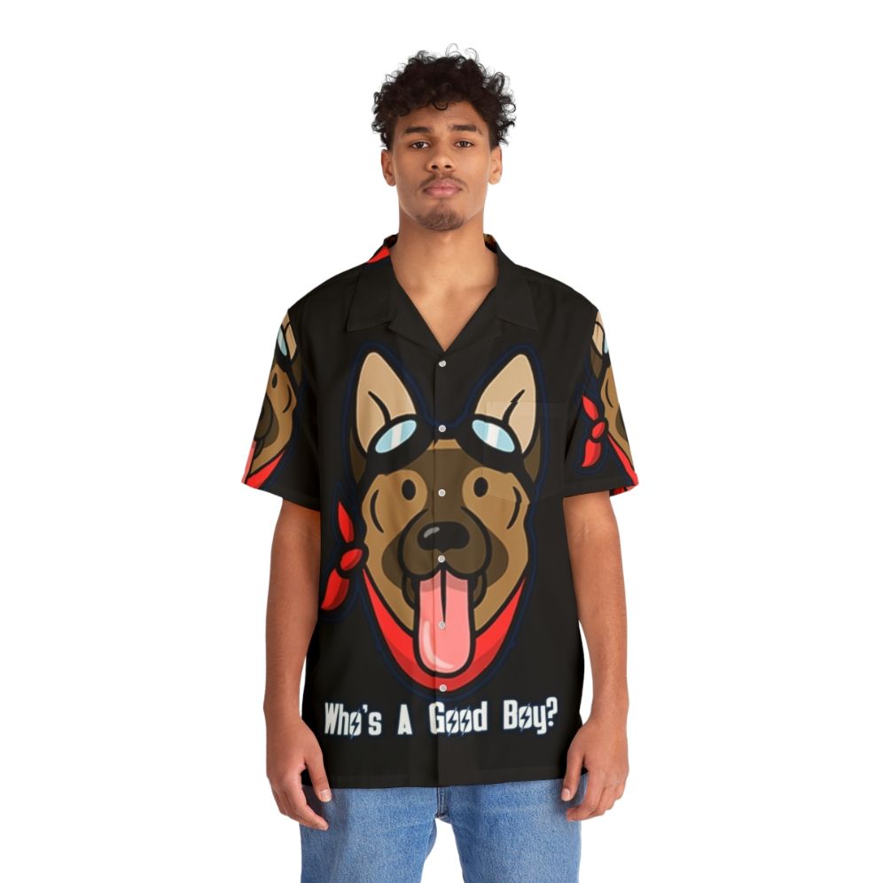 "Dogmeat Hawaiian Shirt - Fallout Inspired Apparel" - People Front