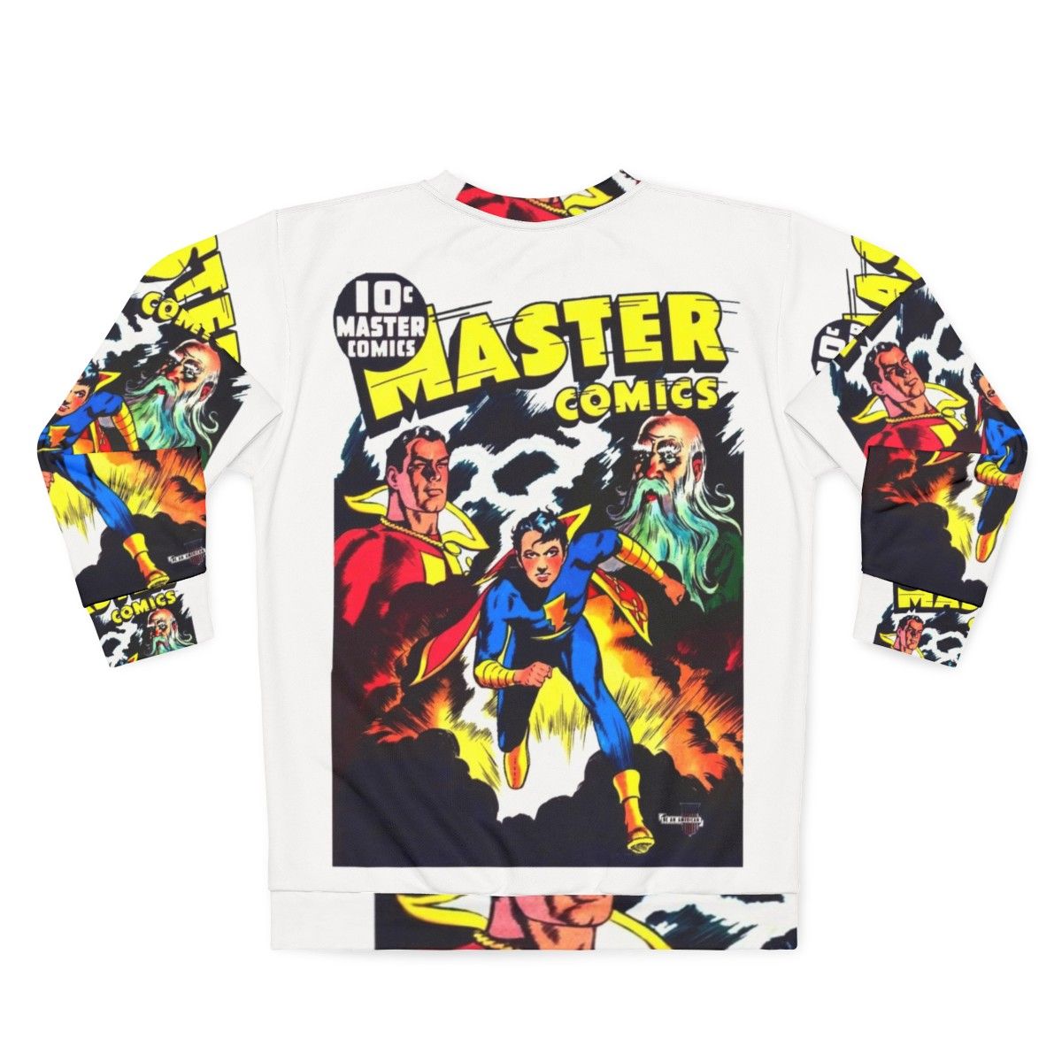 Vintage Master Comics No 23 Comic Book Sweatshirt - Back