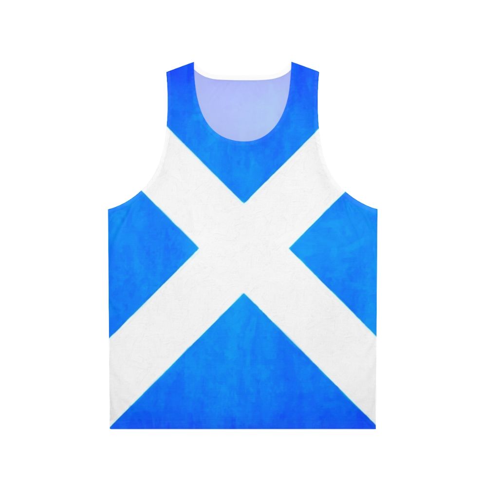 Vintage Scottish Flag Unisex Tank Top