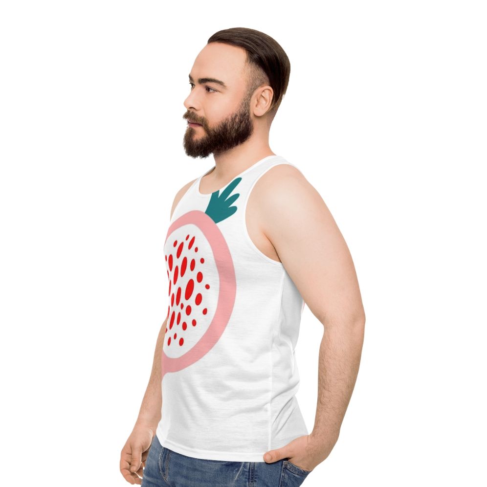 Colorful fruits graphic unisex tank top - men side