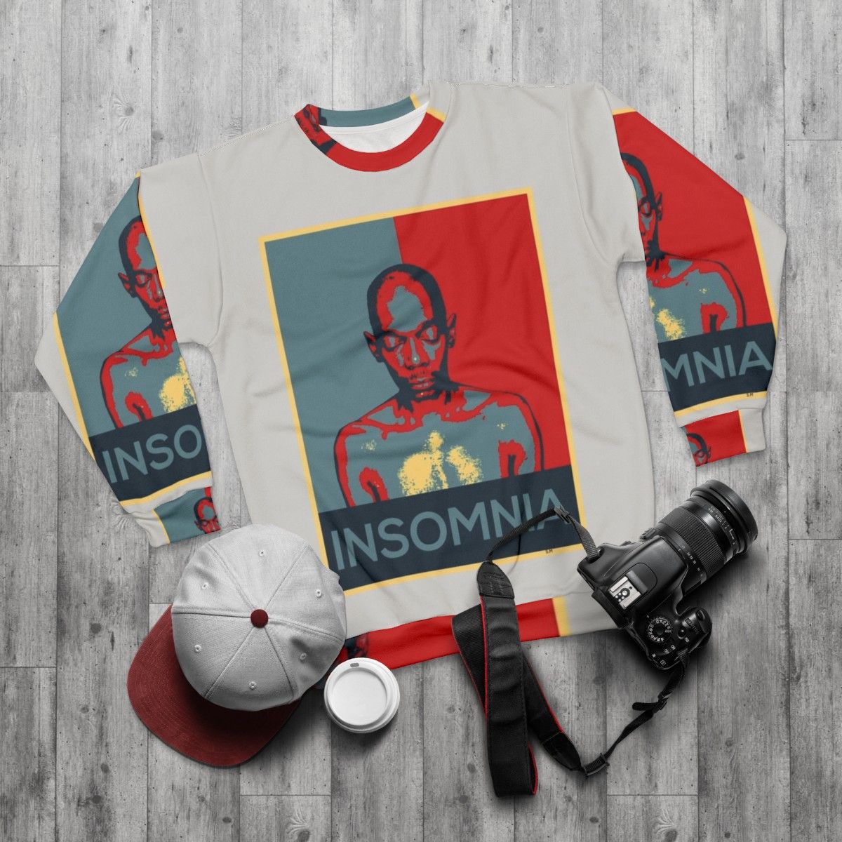 Insomnia Faithless Electronic Music Sweatshirt - flat lay