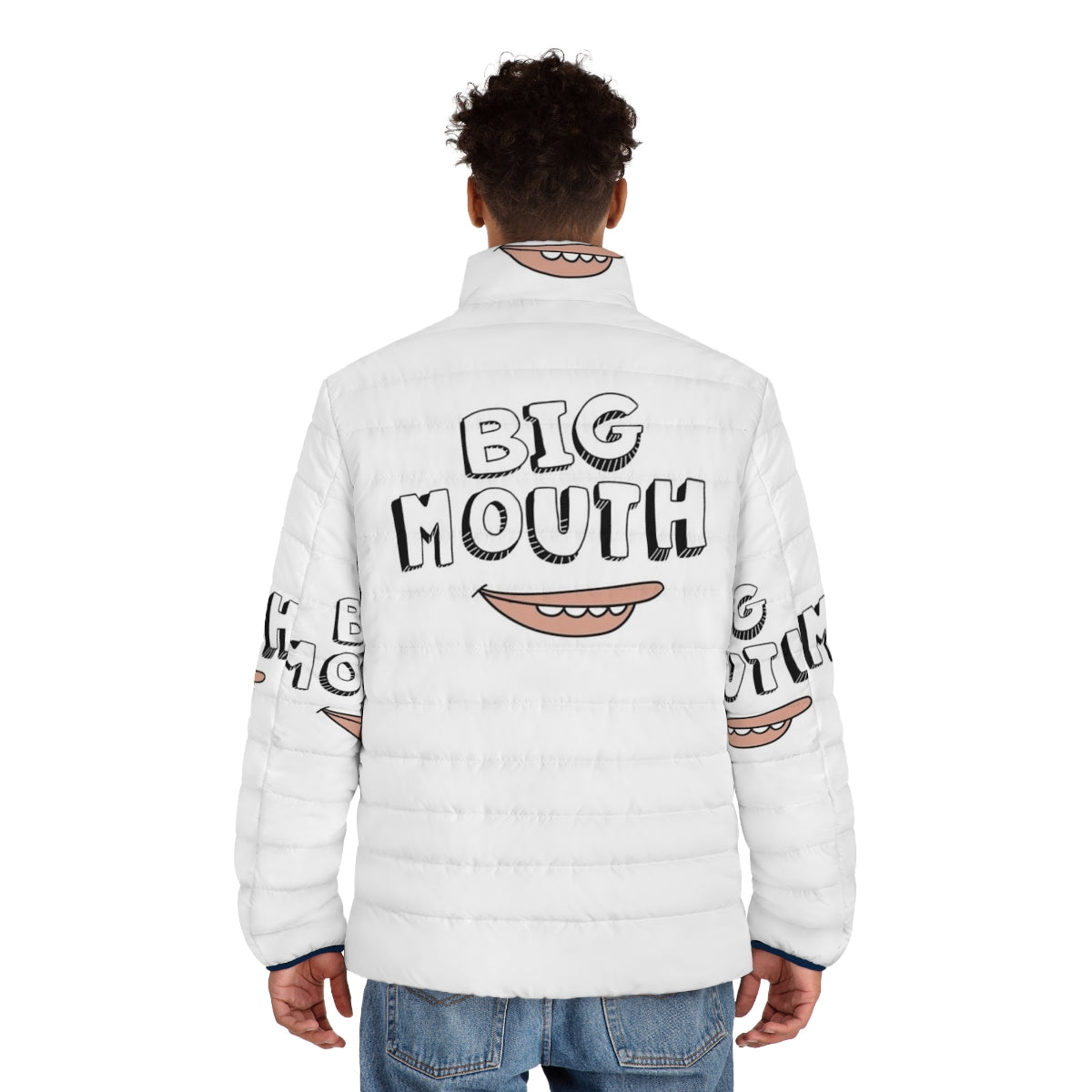 Big Mouth Netflix Puffer Jacket - Cozy and Stylish Netflix Apparel - men back