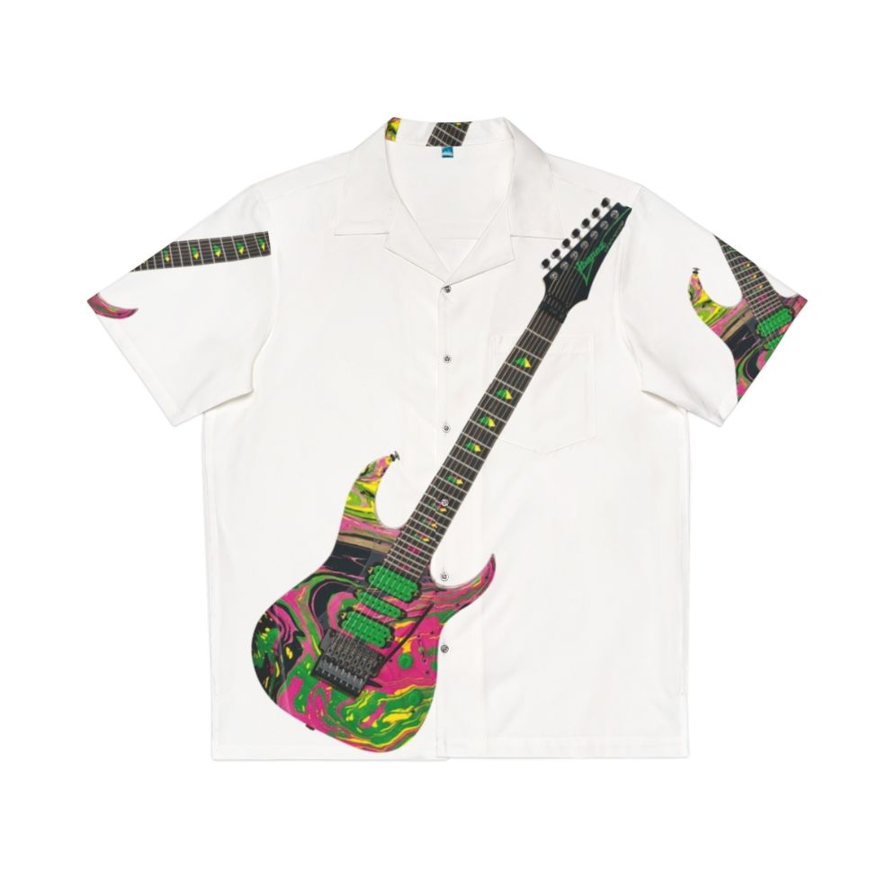 Ibanez Universe UV77 MC Hawaiian Shirt with Steve Vai Guitar Design