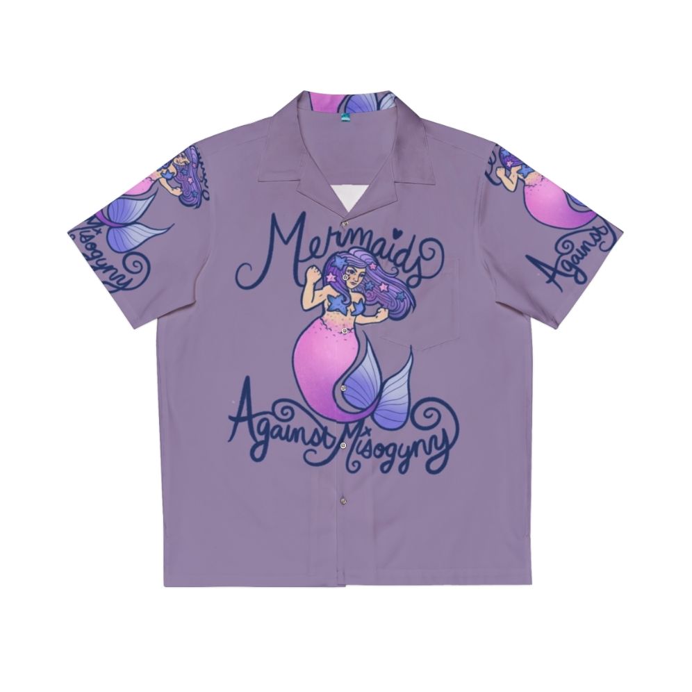 Mermaids Against Misogyny Feminist Hawaiian Shirt