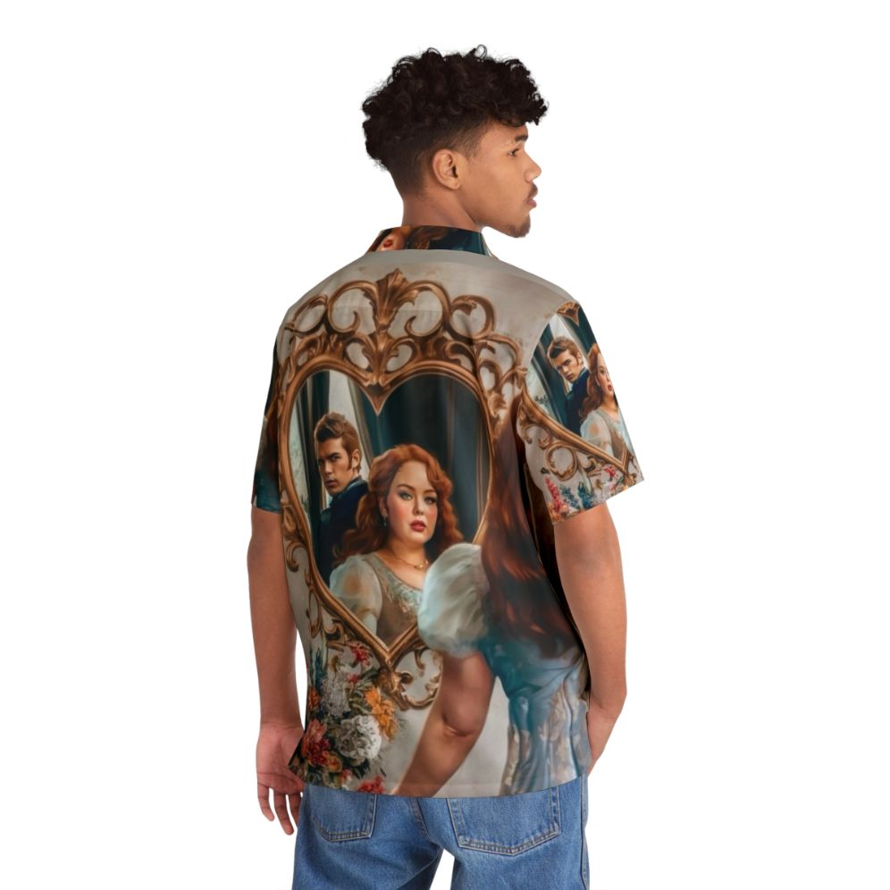 Bridgerton Inspired Hawaiian Shirt featuring Penelope and Colin characters - People Back