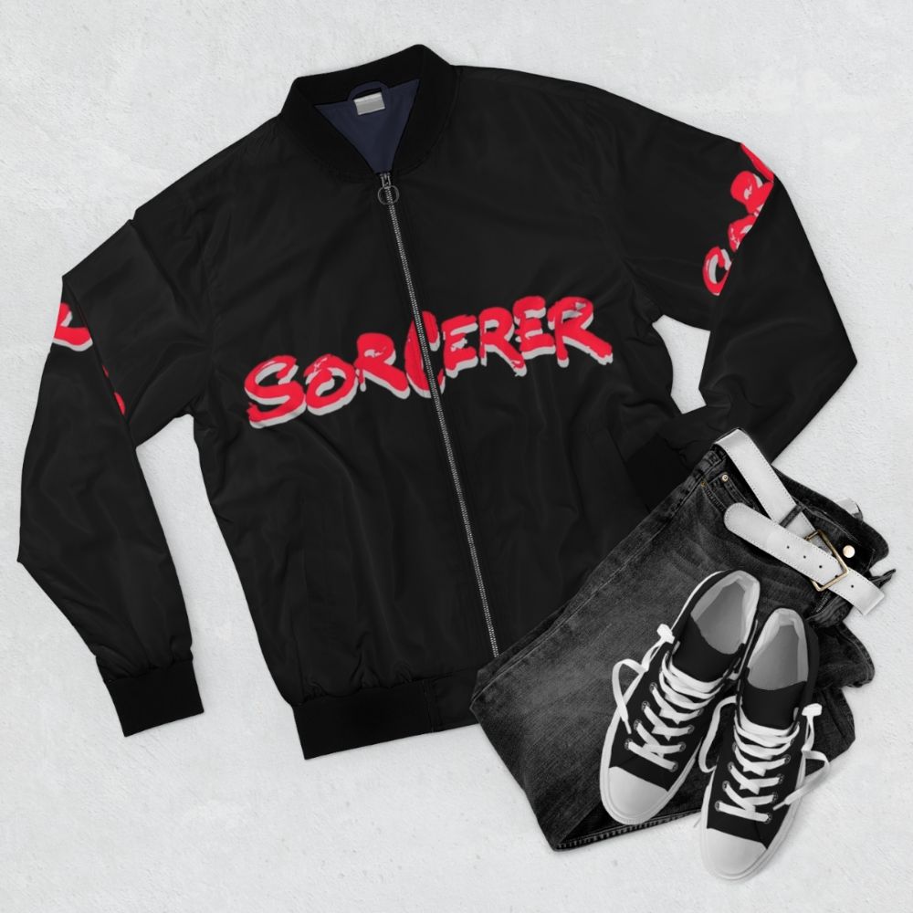 Sorcerer bomber jacket inspired by the 1977 thriller film directed by William Friedkin - Flat lay