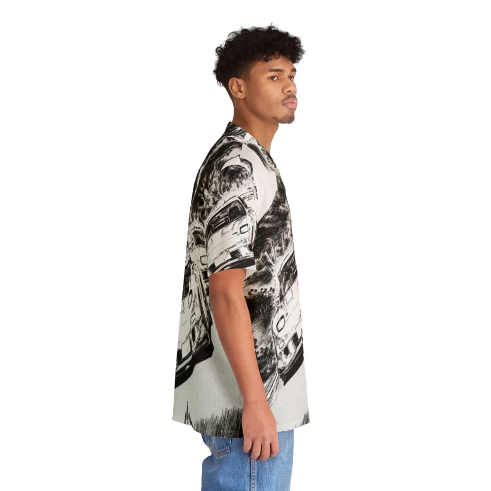 Initial D Inspired Hawaiian Shirt - Rx7 vs Supra V2 - People Pight