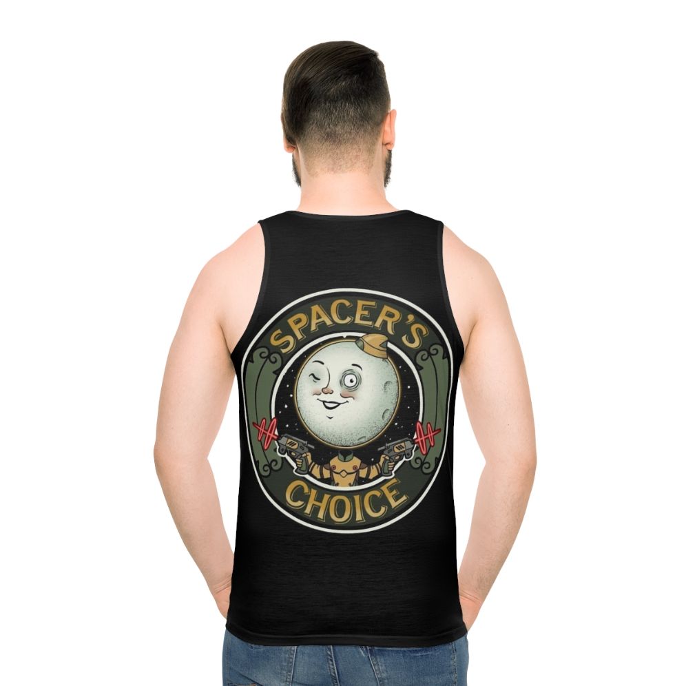 Spacer's Choice Unisex Tank Top from The Outer Worlds video game - men back