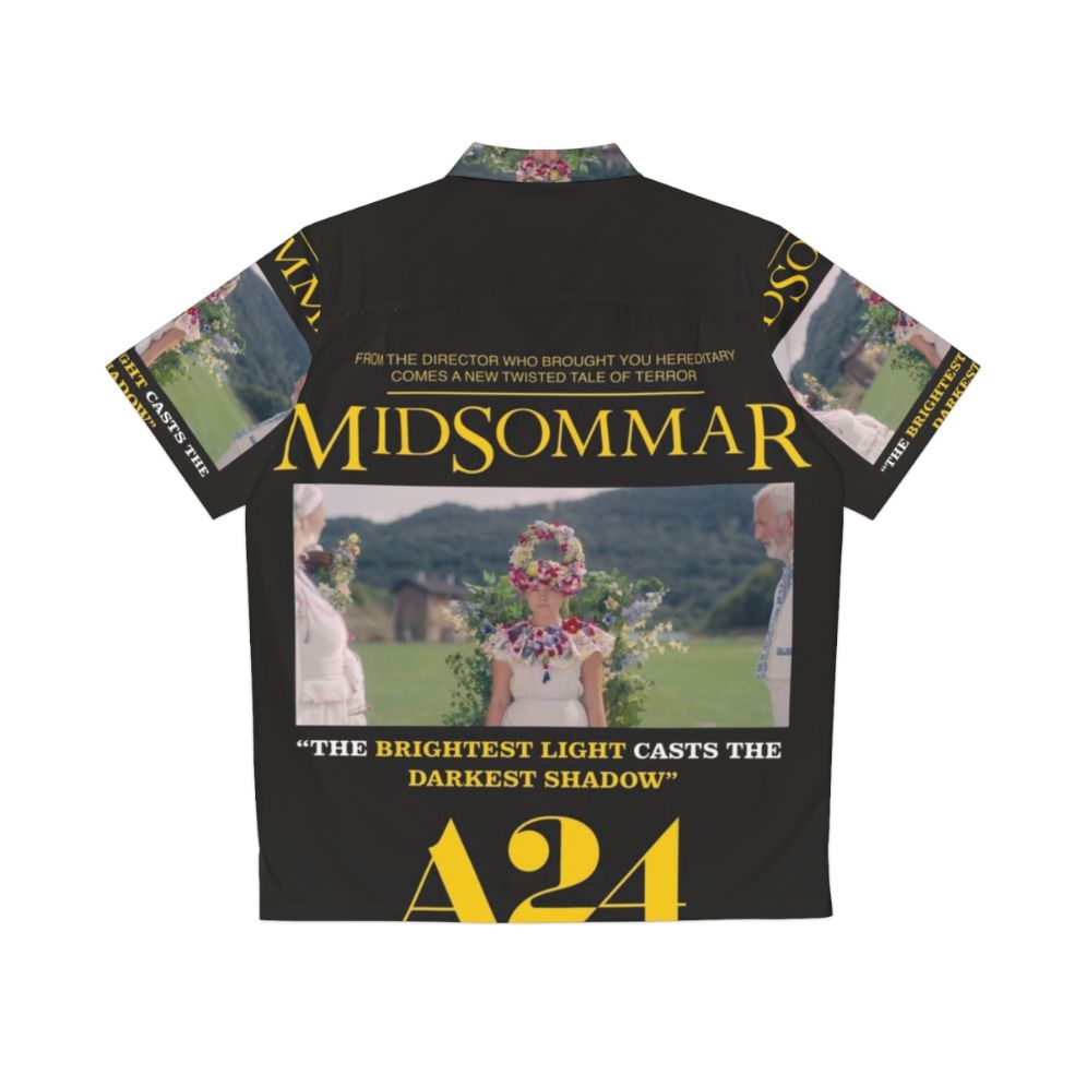 Midsommar movie poster Hawaiian shirt featuring horror film imagery - Back