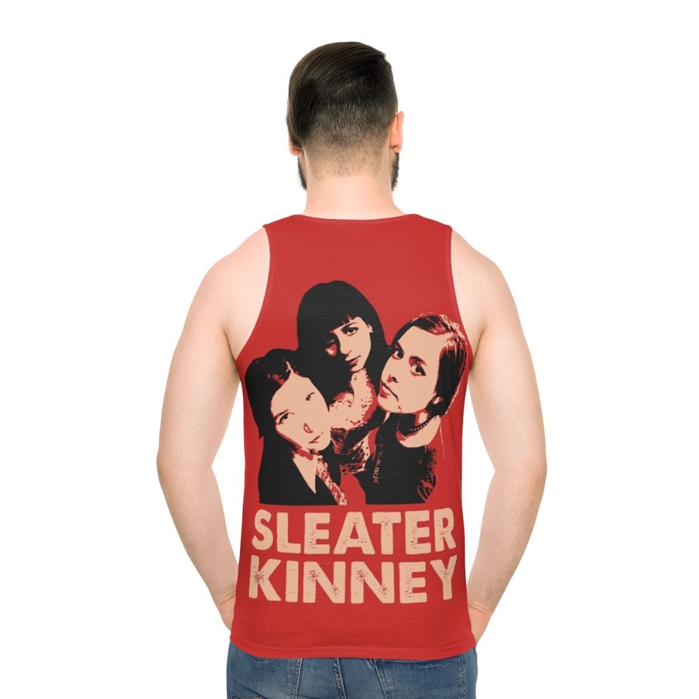 Sleater-Kinney Unisex Punk Rock Tank Top - men back