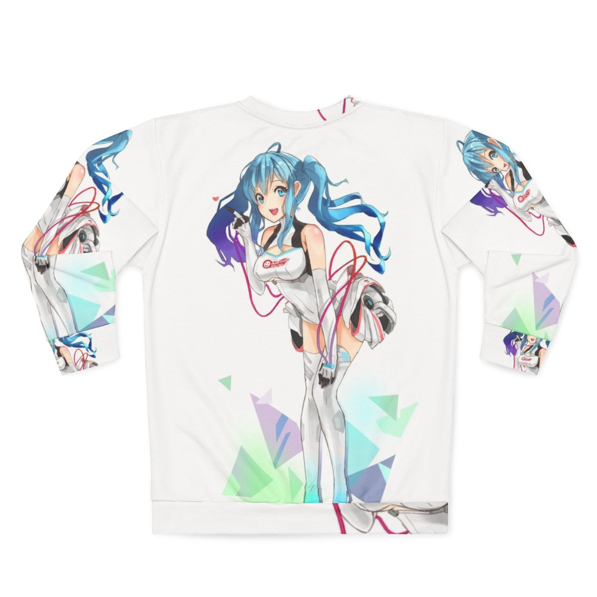 Racing Miku Anime Sweatshirt - Back