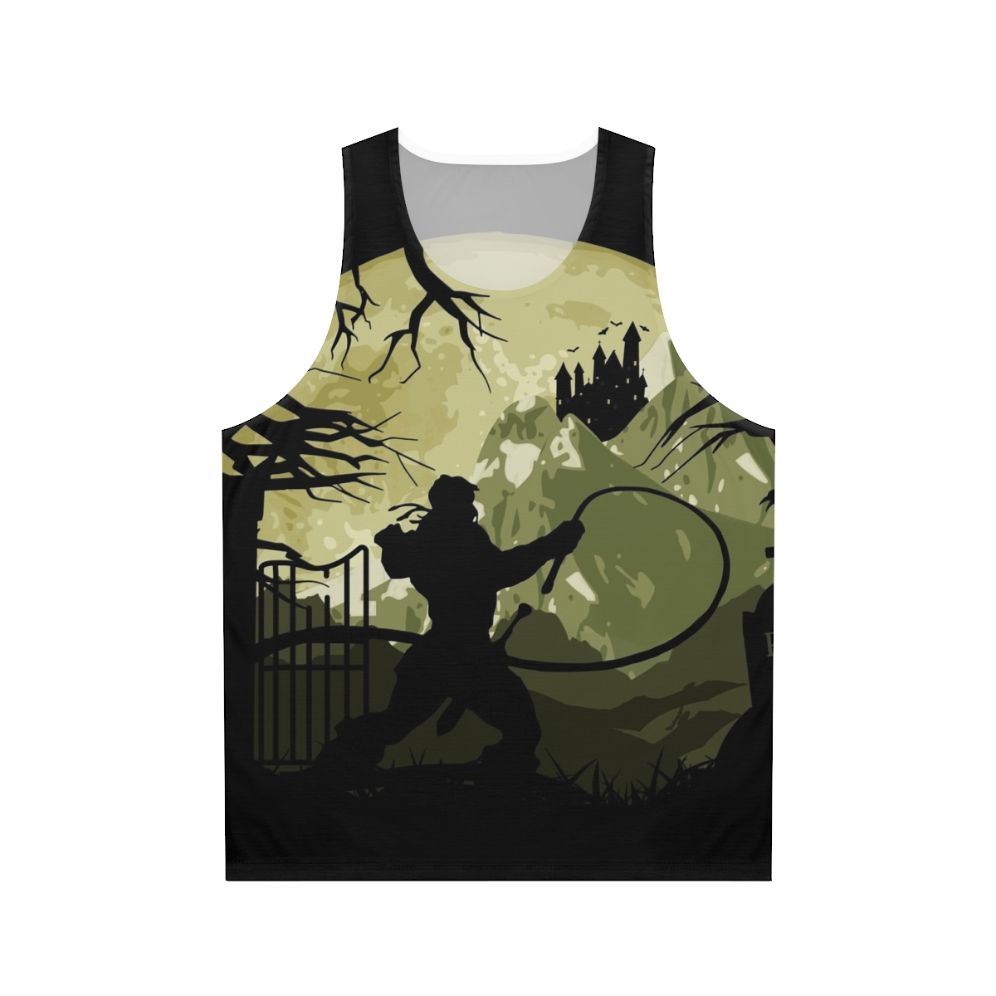 Castlevania inspired video game art unisex tank top