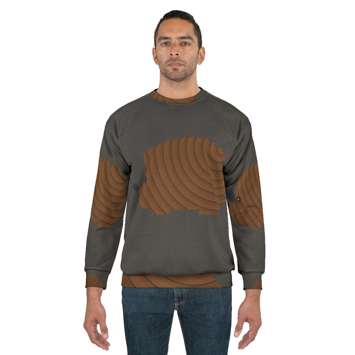 Legendary Hedgehog Sweatshirt with Colorful Animal Art Design - men