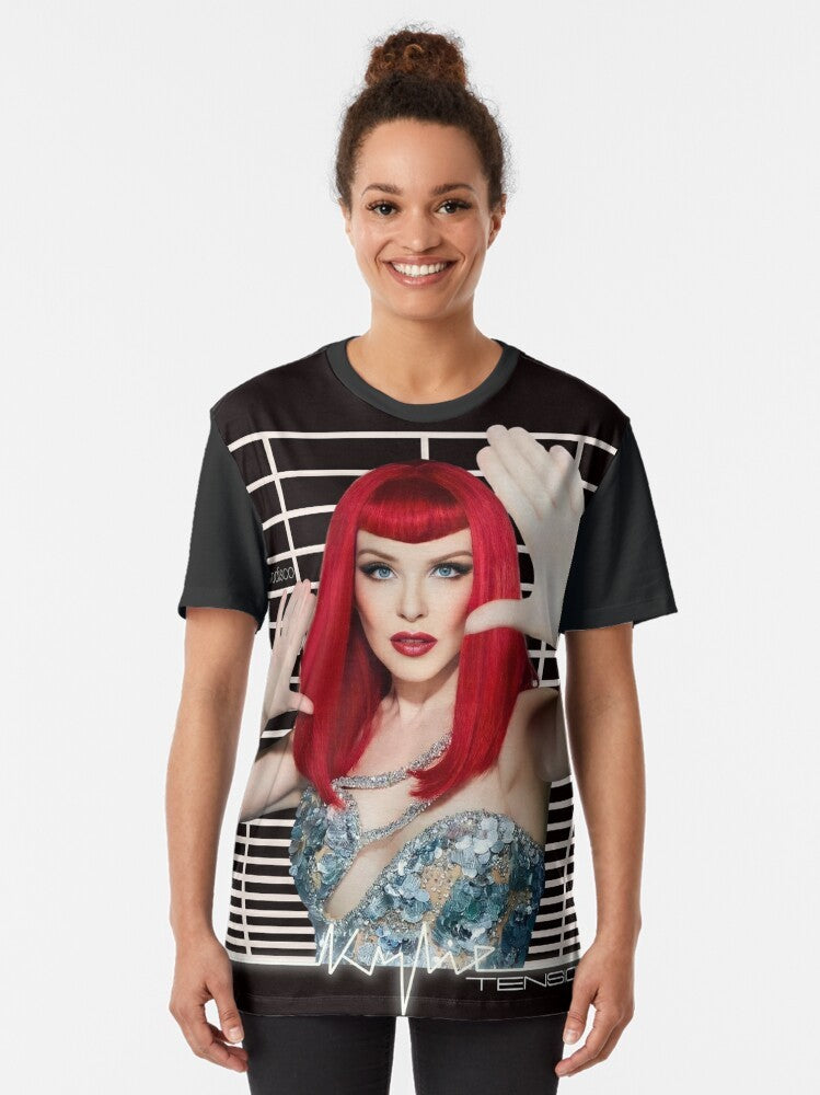 Kylie Tension Pop Retro Disco Graphic T-Shirt - Women