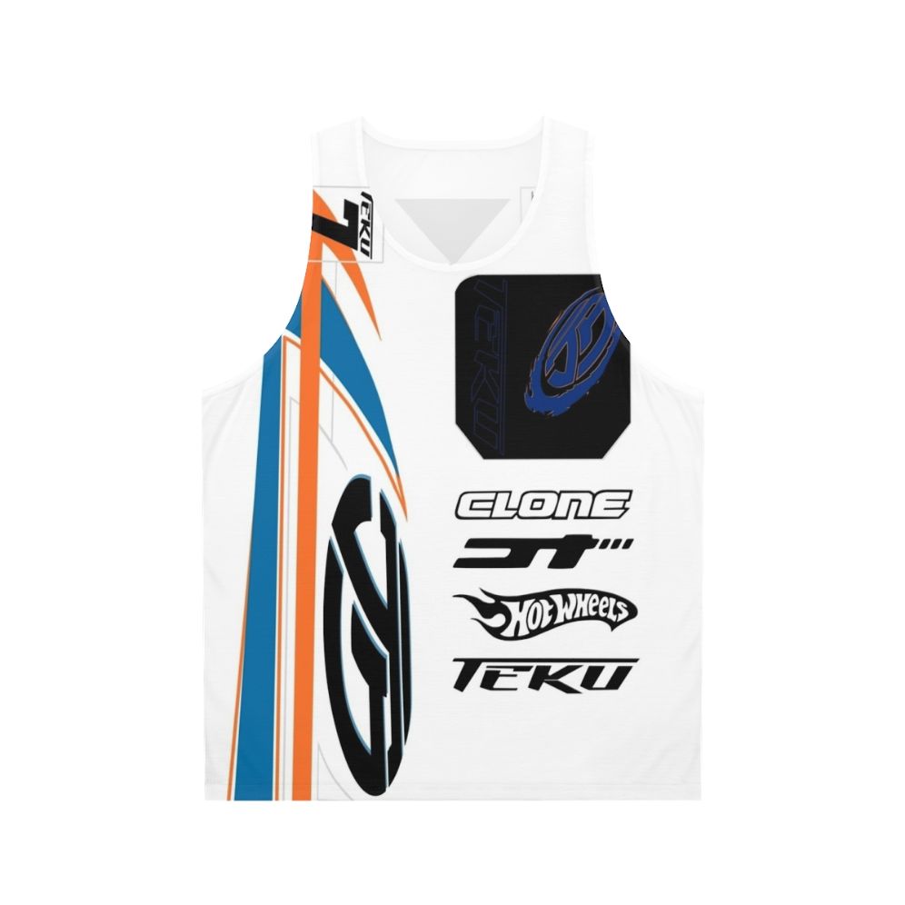 Power Rage Unisex Tank Top with Acceleracers and Hot Wheels Graphics