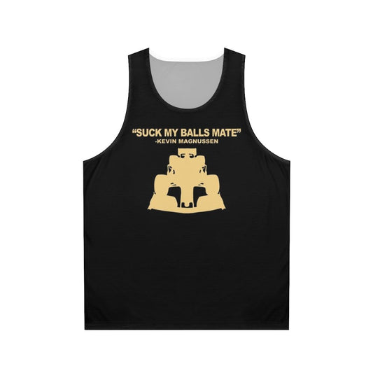 Formula One inspired unisex tank top