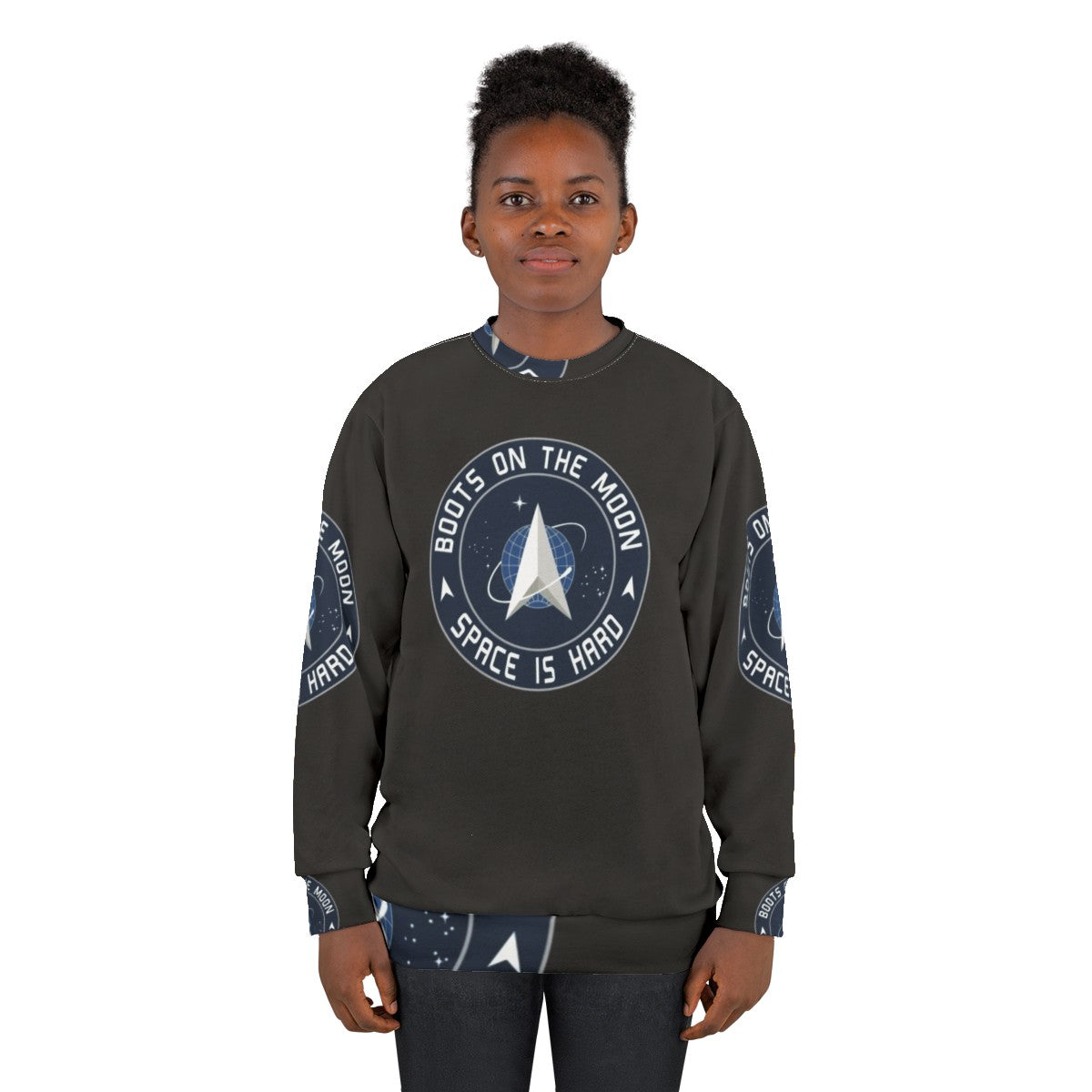 Space Force "Boots on the Moon" Sweatshirt - women