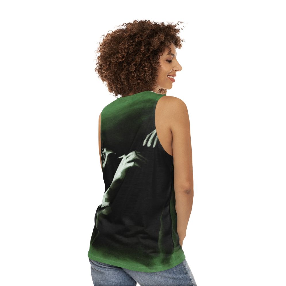 Unisex Tank Top with The Smiths and Morrissey Design - women back