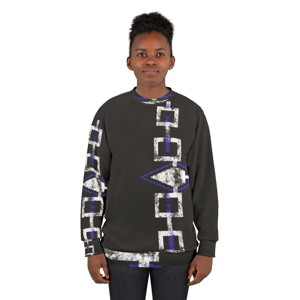 Haudenosaunee Hiawatha Belt Native American Sweatshirt - women