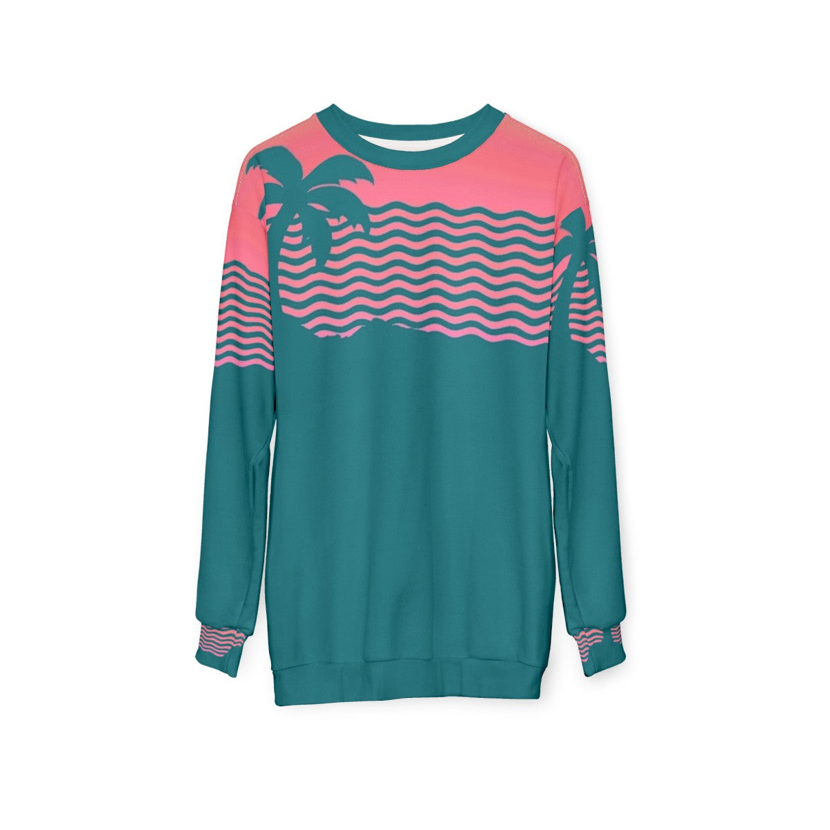 Wiped Out Sunset Fade Sweatshirt - hanging