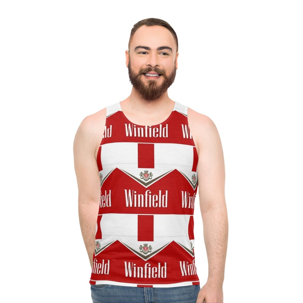 Minimalist unisex tank top - men