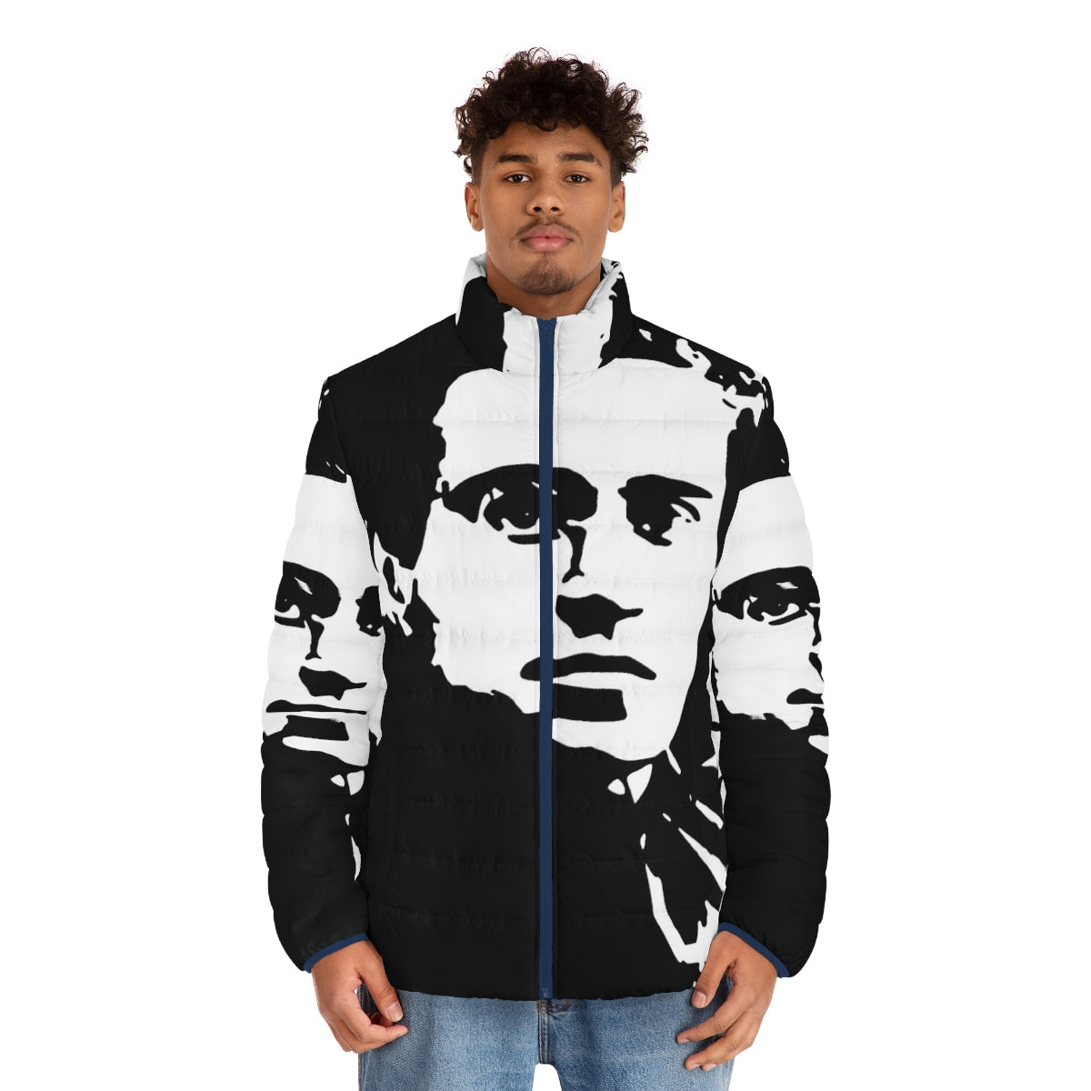 Antonio Gramsci inspired neo-marxist 2 puffer jacket - men front