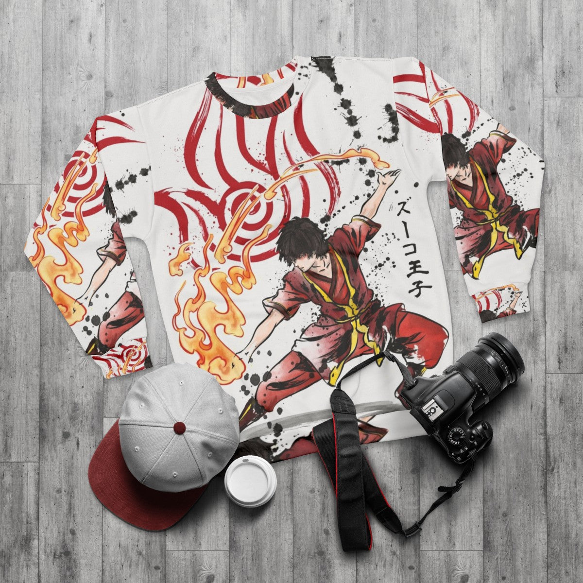 Fire Nation Avatar Sweatshirt - flat lay