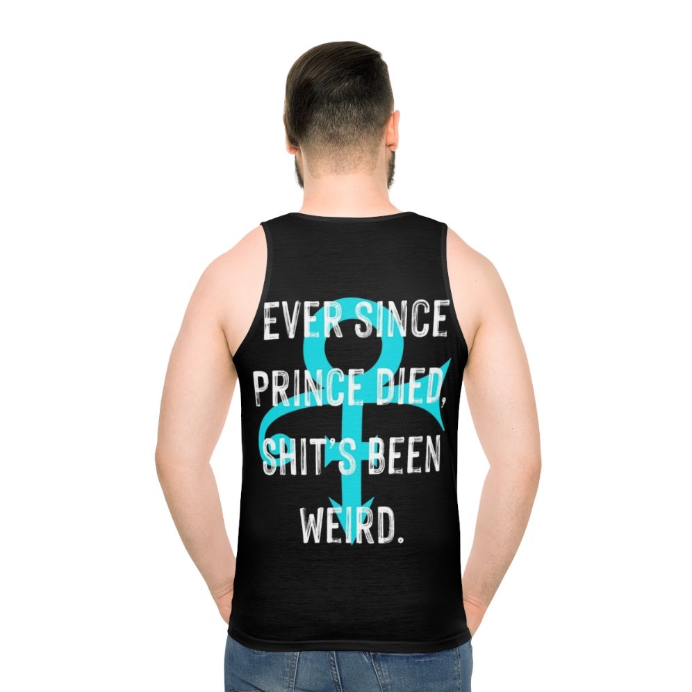 Artist Music Quote Unisex Tank Top - men back